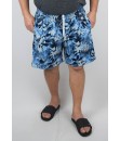Short Estampado Elastano Plus Size Grande Bermuda xgg floral Azul
