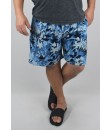 Short Estampado Elastano Plus Size Grande Bermuda xgg floral Azul