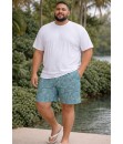 Short Estampado Elastano Plus Size Grande Bermuda praia Conchas