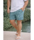 Short Estampado Elastano Plus Size Grande Bermuda praia Conchas