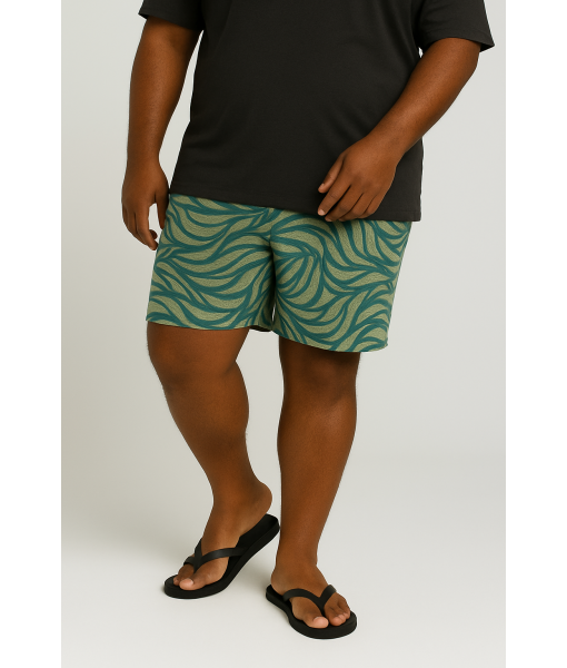 Short Estampado Elastano Plus Size Grande Bermuda praia Verde