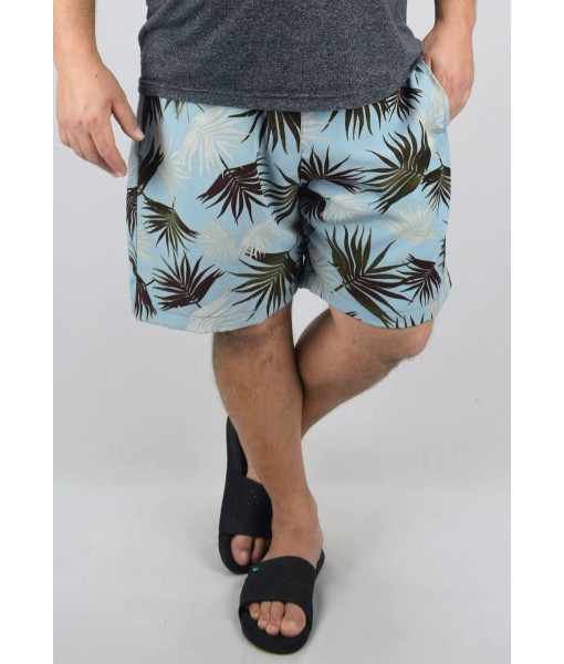 Short Estampado Elastano Plus Size Grande Bermuda floral Marrom