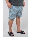 Short Estampado Elastano Plus Size Grande Bermuda flor Palmeira