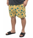 Short Estampado Elastano Plus Size Grande Bermuda flor Amarelo