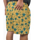 Short Estampado Elastano Plus Size Grande Bermuda flor Amarelo