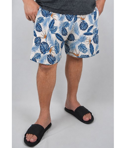 Short Estampado Elastano Plus Size Grande Bermuda flor Branco
