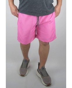 Short Bermuda Tactel Extra Grande Plus Size Praia reforçado Rosa