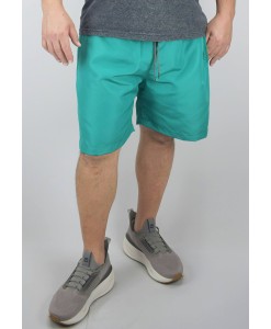 Short Bermuda Tactel Extra Grande Plus Size Praia reforçado Turquesa