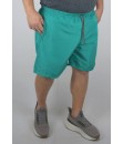 Short Bermuda Tactel Extra Grande Plus Size Praia reforçado Turquesa