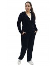 Conjunto Veludo Plush Butu Biru  - Preto