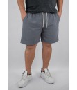 Short Tactel Elastano Mescla Plus Size Praia Masculino Grafite Listra Short Tactel Elastano Mescla Plus Size Praia Masculino Grafite Listra