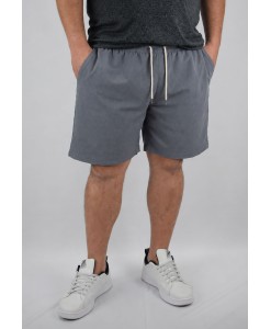 Short Tactel Elastano Mescla Plus Size Praia Masculino Grafite Listra Short Tactel Elastano Mescla Plus Size Praia Masculino Grafite Listra