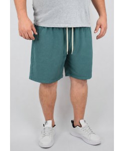 Short Tactel Elastano Mescla Plus Size Praia Masculino Verde Listra