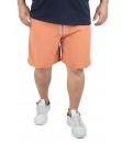 Short Tactel elastano Extra Grande G1 ao G6 Plus Mescla Laranja