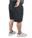 Short Tactel elastano Extra Grande G1 ao G6 Plus Mescla Preto